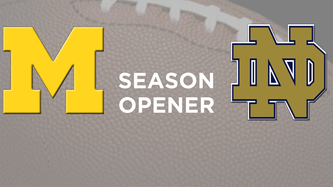 Michigan Sloppy In Season-opening Loss To Notre Dame - Tan (1080x607), Png Download