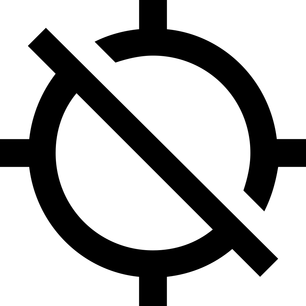 Png File Svg - Icon Gps Off Png (980x980), Png Download