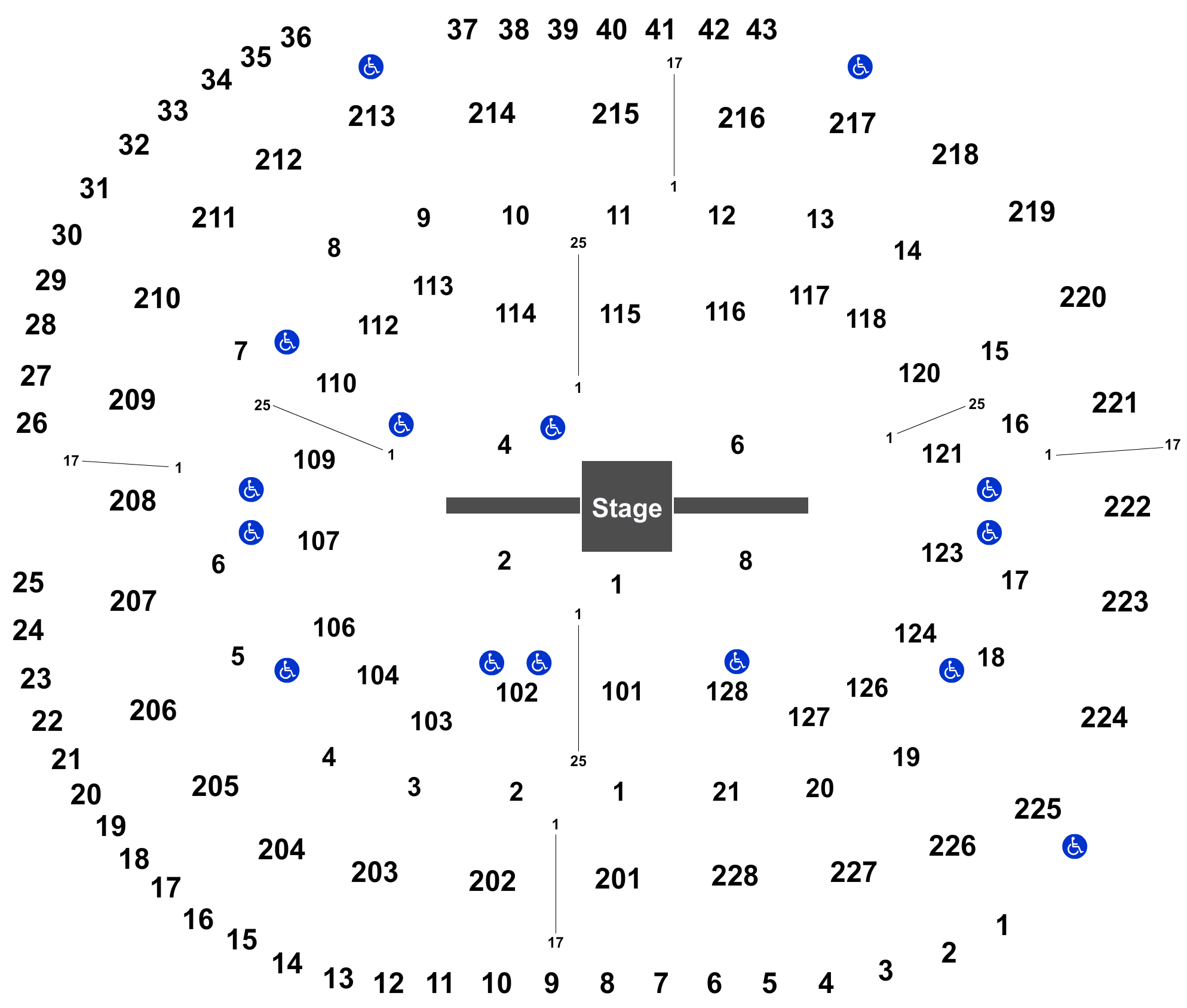 Section 222 at SAP Center 
