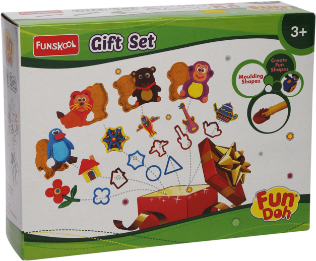 Unisex 5 Colour Tub Playdoh - Funskool Fun Doh Gift Set (640x960), Png Download