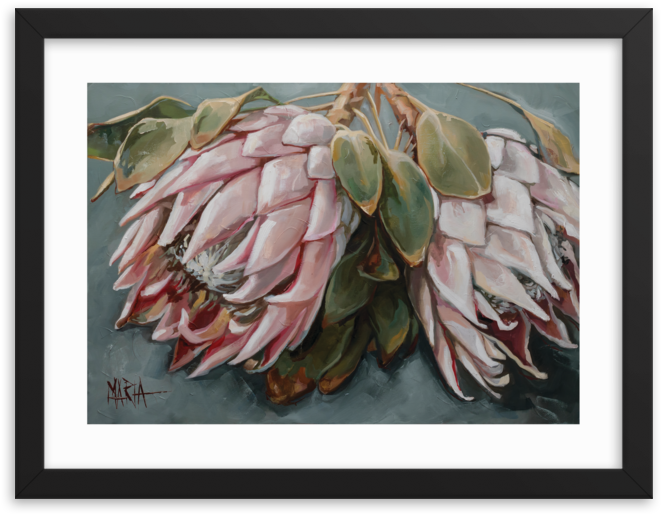 12 X 16 Paper Print - Maria Paintings Proteas (1000x1000), Png Download