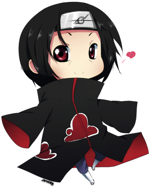 Uchiha Itachi - Hình Ảnh Itachi Chibi (500x617), Png Download