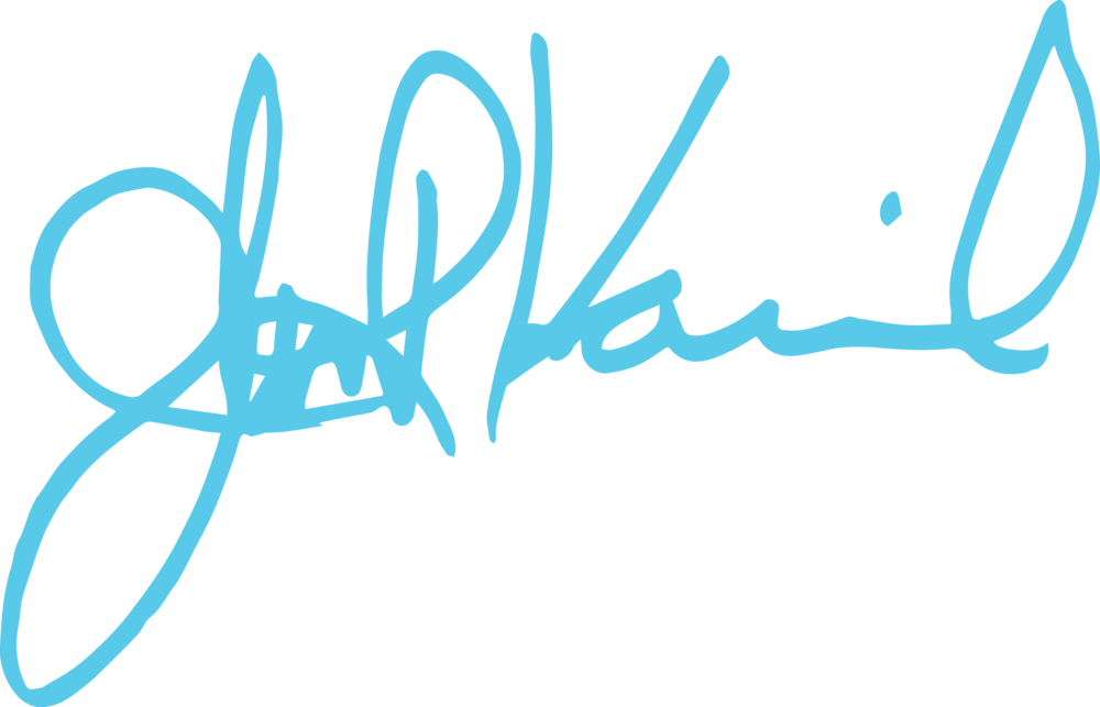 Jrk Signature-lblue - Calligraphy (1000x643), Png Download