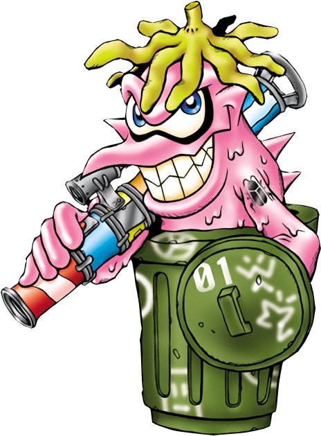 We're Almost To Our 100th Review, And I Almost Gave - Garbage Digimon (640x640), Png Download