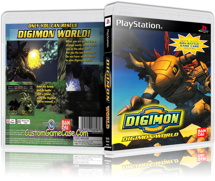 Download Sony Playstation 1 Psx Ps1 Digimon World Ps1 Cd Cover PNG