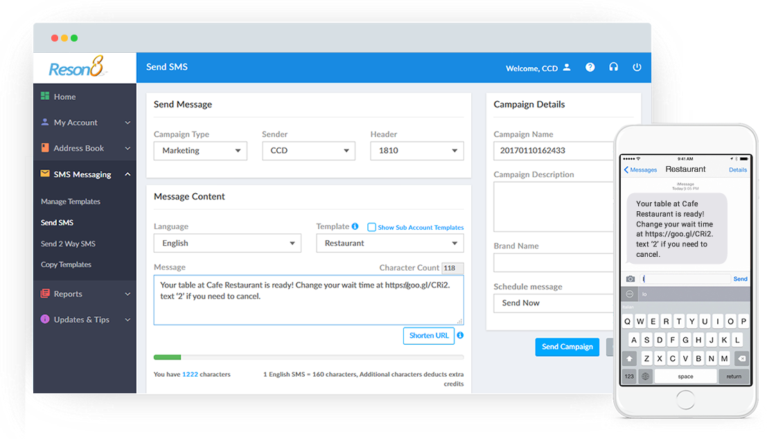Using Our High Performance, Responsive Sms Service - Computer Icon (1107x634), Png Download