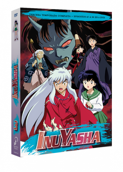 Inuyasha Box - Inuyasha Tercera Temporada Completa Dvd Box 3 (499x700), Png Download
