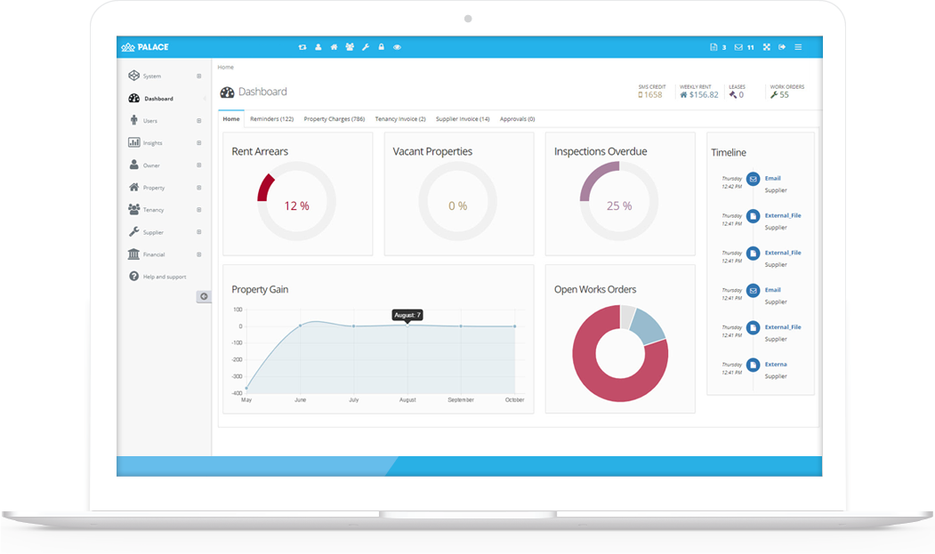 Palace Screengrab - Property Management Software Nz (1051x623), Png Download