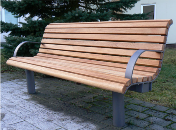 6' Park Bench - Bench (600x600), Png Download