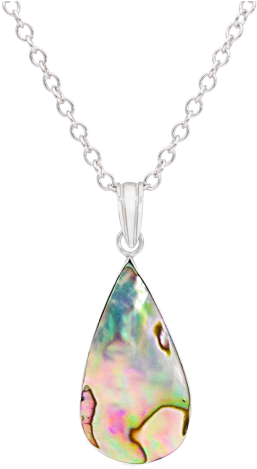 Abalone Shell Sterling Silver Necklace - Locket (700x700), Png Download