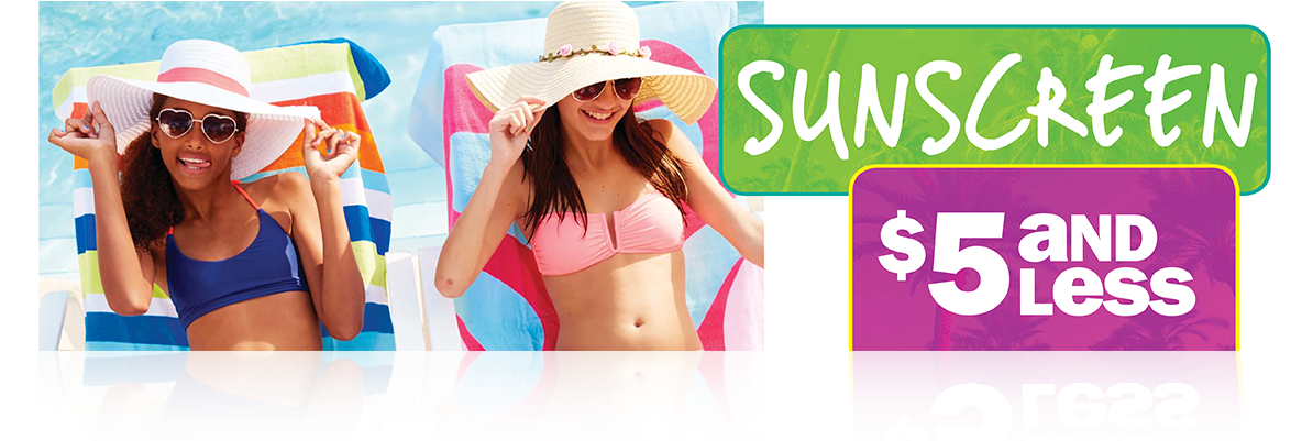 Sunscreen Sign - Girl (1243x424), Png Download