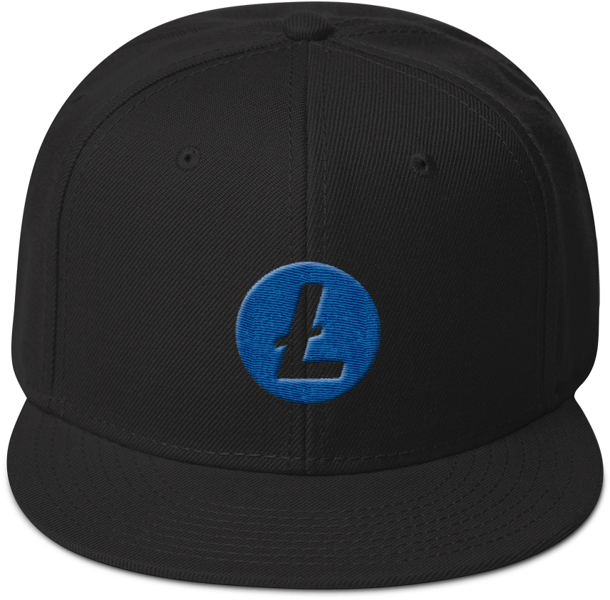 Litecoin Logo 3d Embroidered Snapback Hat - Baseball Cap (1000x1000), Png Download