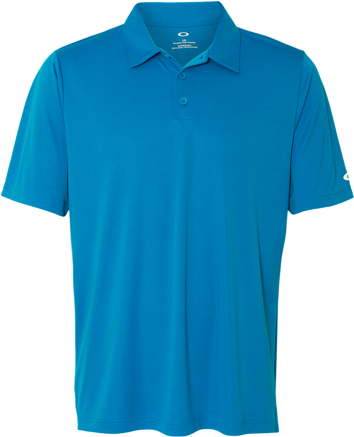 Custom Embroidered Oakley Solid Golf Polo Ozone Blue - Shirt (1000x1000), Png Download
