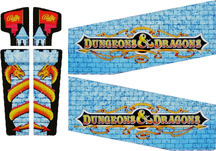 Dungeons & Dragons Cabinet Decals - Graphic Design (798x567), Png Download