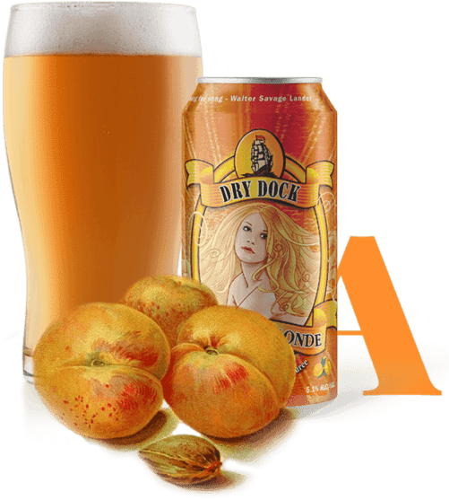 Apricot Blonde - Apricot Ale - Dry Dock Brewing Co. (600x602), Png Download