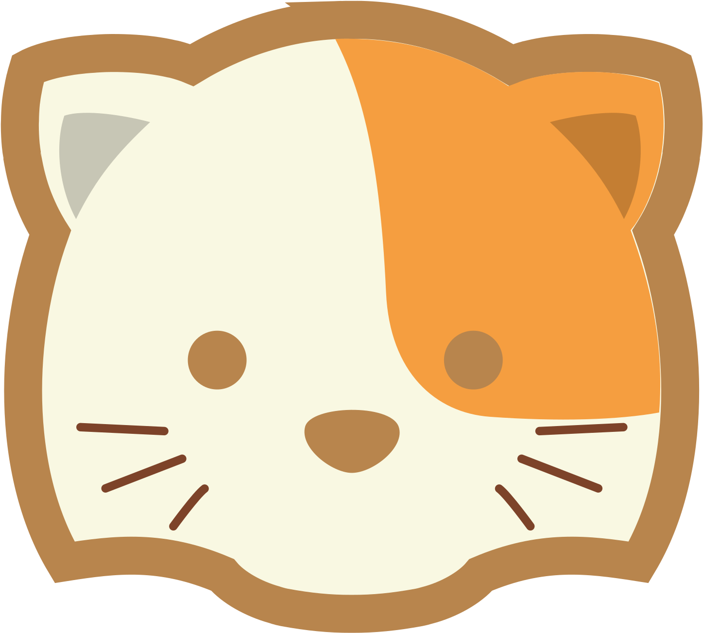 Coloring Pages - Cat Mascot Logo (2400x2400), Png Download
