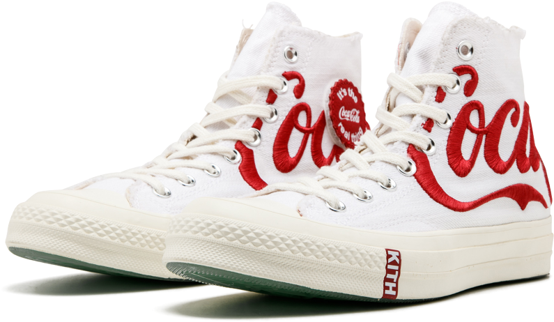 Converse Chuck Taylor X Coca-cola X Kith Sneakers - Converse Coca Cola 2004 (1000x600), Png Download
