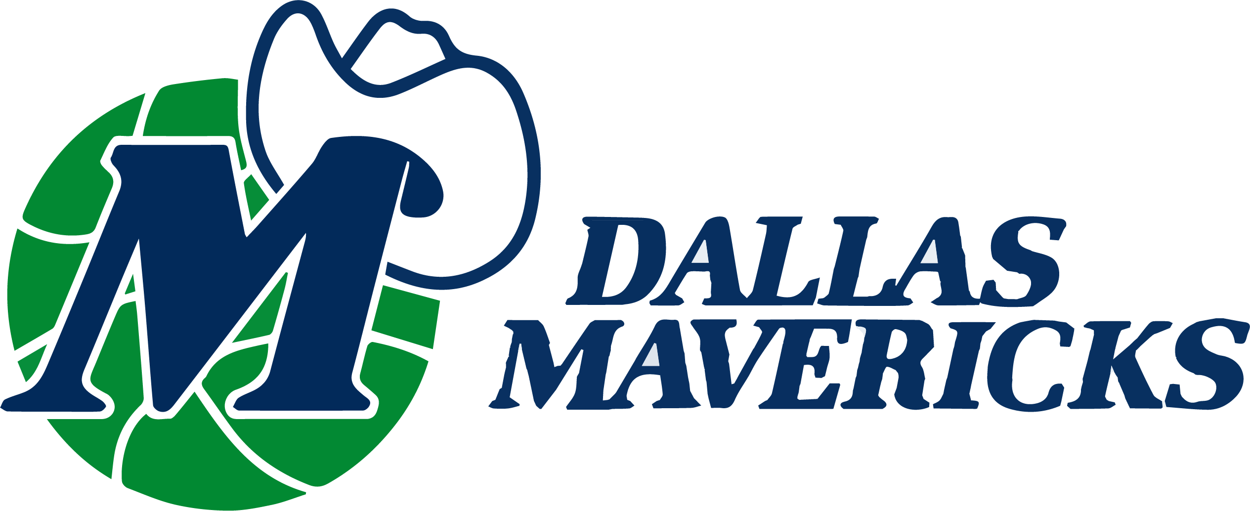 1993 - - Dallas Mavericks Throwback Logo (2529x1034), Png Download
