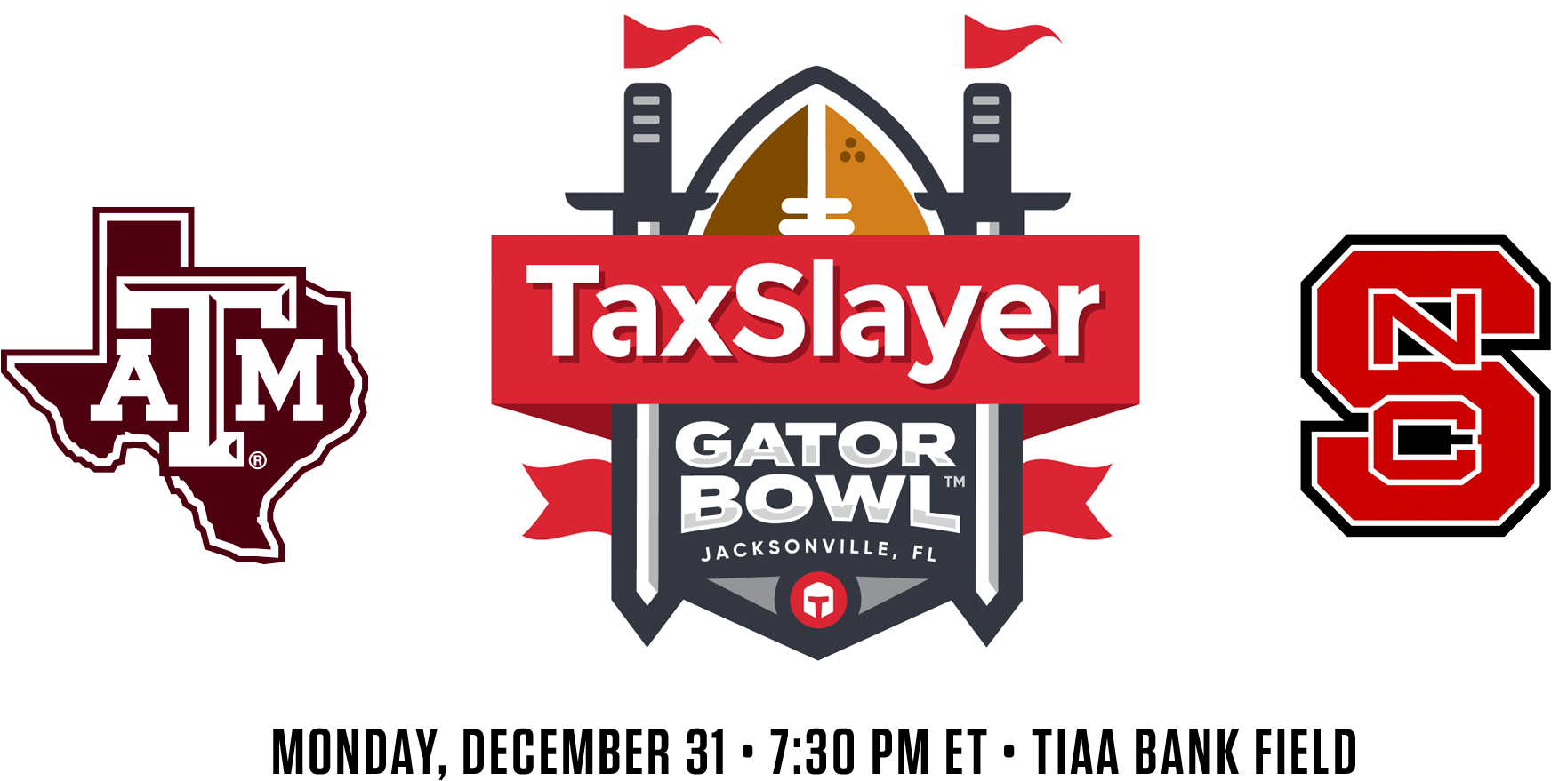 Join Us In Jacksonville - Nc State Vs Texas A&m (2000x1000), Png Download