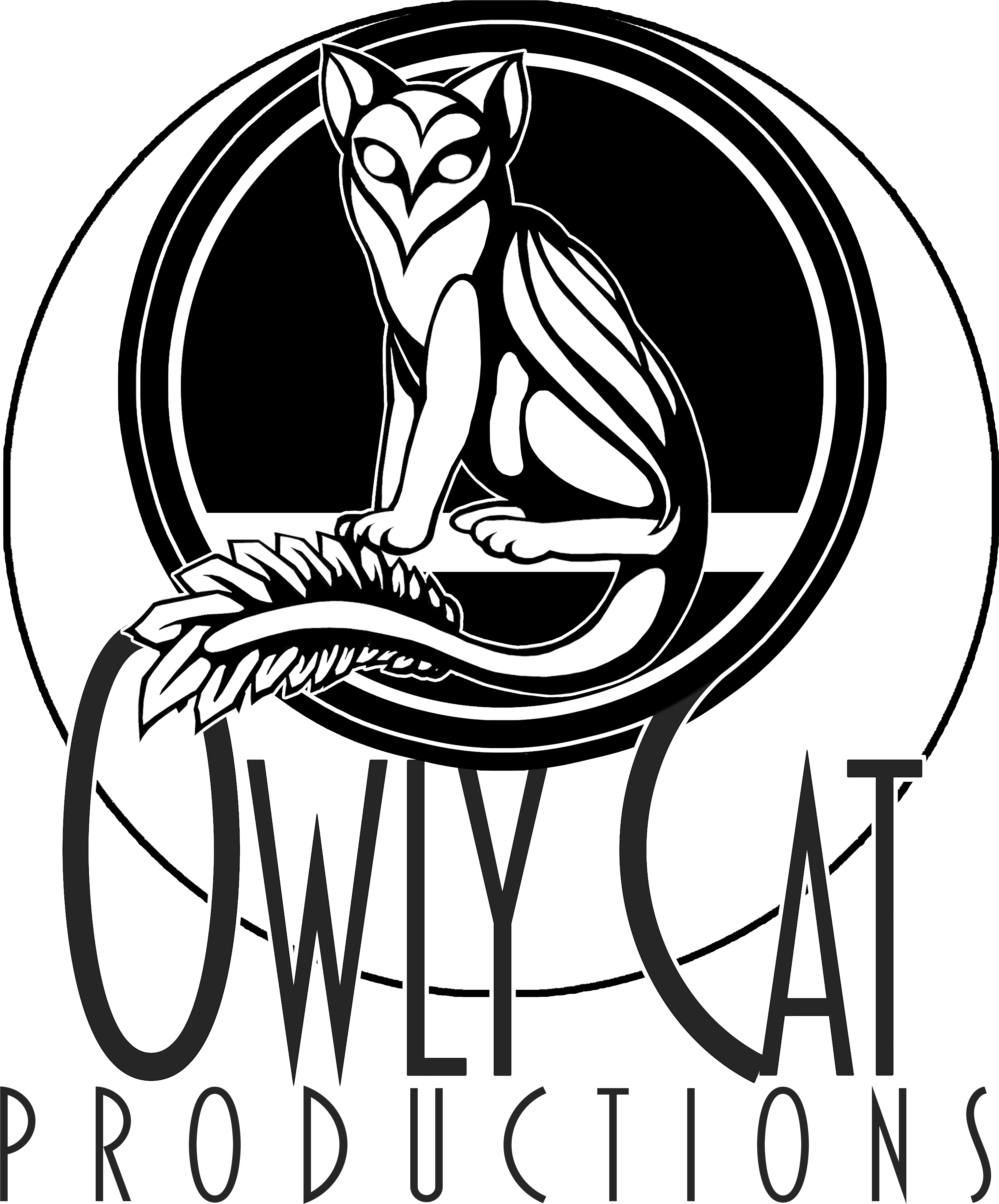 Owly Cat Logo V2 - Illustration (6600x6600), Png Download