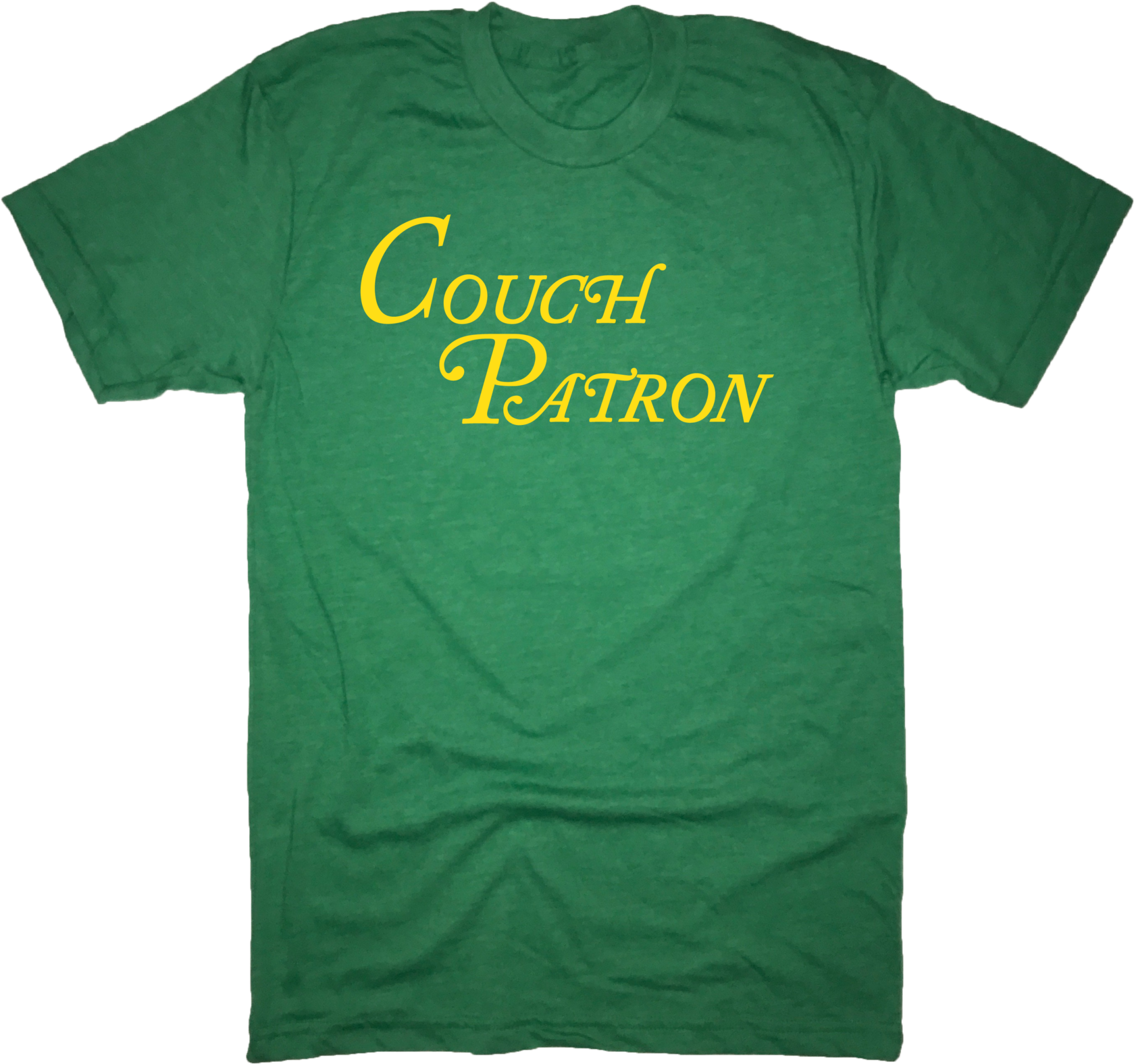 Couch Patron Golf T-shirt - Active Shirt (1800x1800), Png Download
