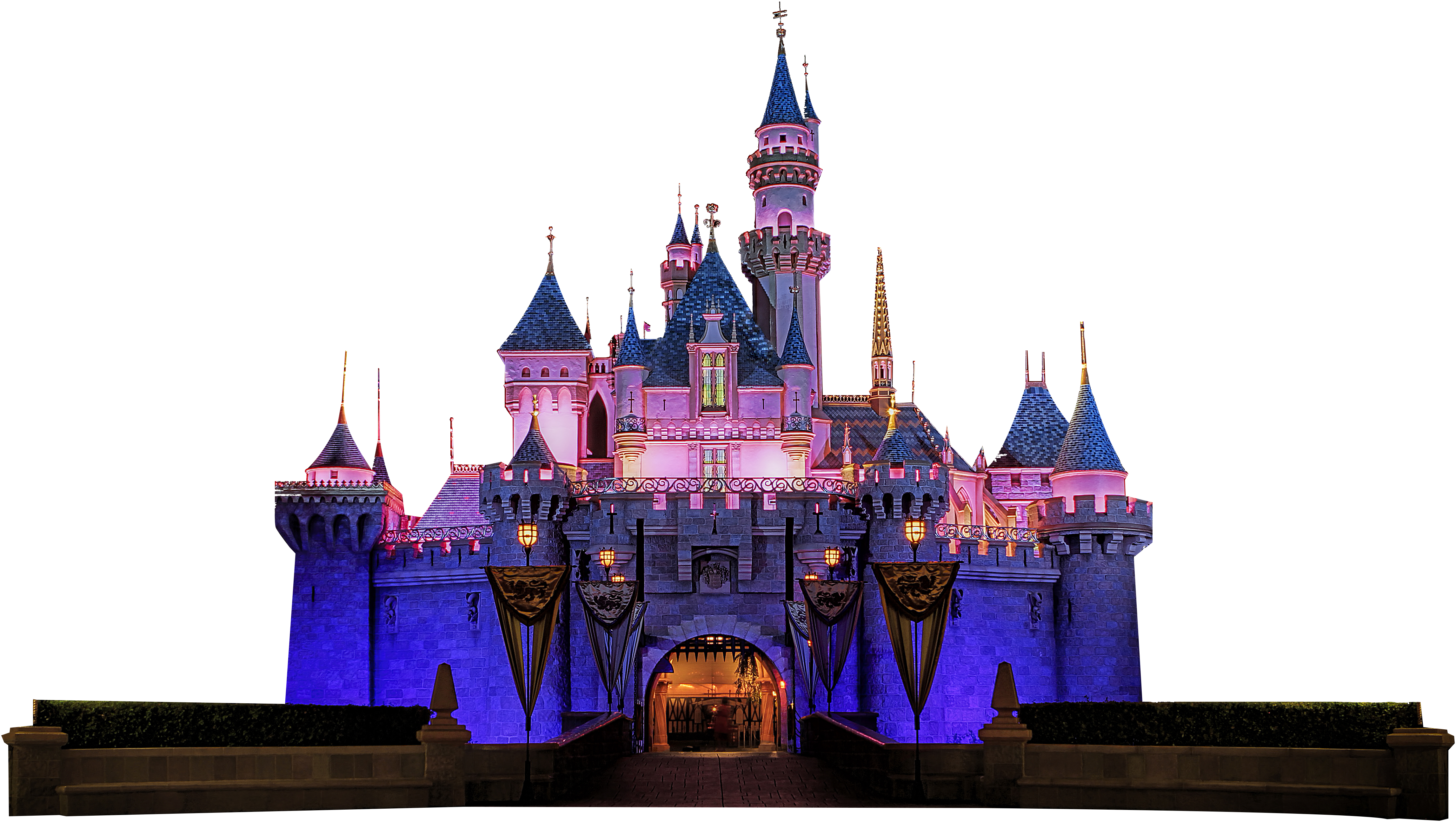 Disney Castle Cartoon - Cinderella Castle Castle Hd (4587x2590), Png Download