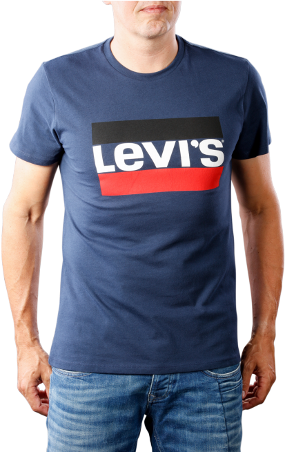 S Sportswear Logo Graphic 84 T-shirt Blue - Active Shirt (490x653), Png Download