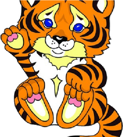 Tiger Clipart Indian Tiger - Tiger Cartoon Png (640x480), Png Download