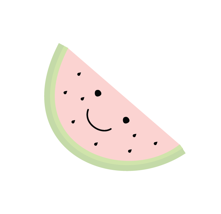 Friendly Watermelon Print - Watermelon (722x700), Png Download