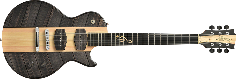 The Body Of This Guitar Is Made Of Japanese Red Pine - D Angelico Bob Weir Ss (1000x335), Png Download