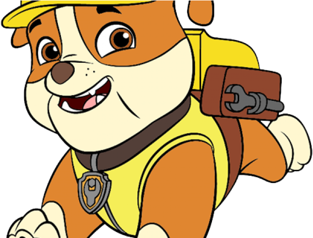 Numbers Clipart Paw Patrol - Rubble Paw Patrol Png (640x480), Png Download