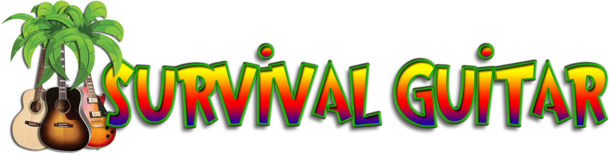 Survival Guitar Is A Method Of Playing And Listening - Graphic Design (2048x511), Png Download