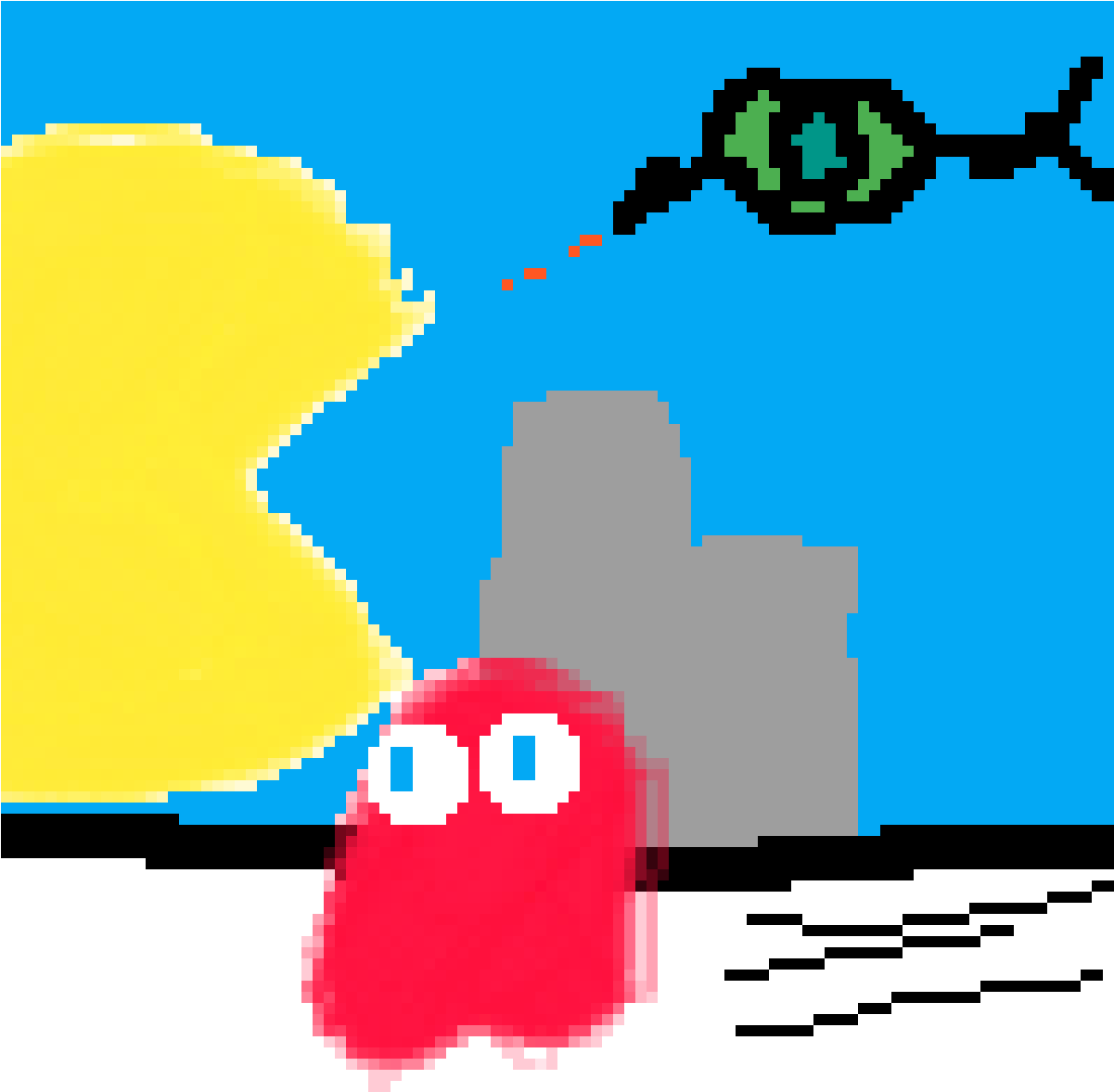 Pac-man Vs Ghosts - We Know (1200x1200), Png Download