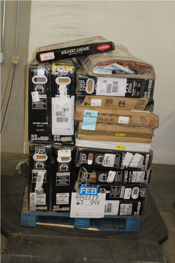 Pallet 14 Pcs Video Games Other Customer Returns Arcade - Shelf (1000x1000), Png Download