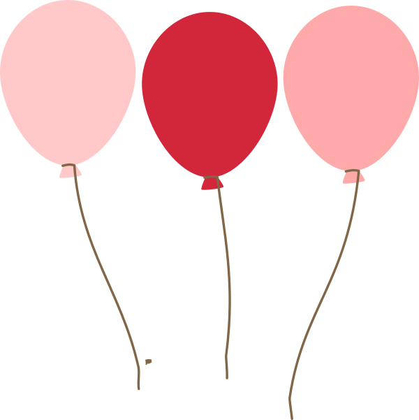 Emmas Blue Balloons Clip Art - Balloon Png Pink And Blue (600x601), Png Download