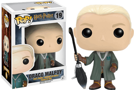 Draco Malfoy Quidditch Pop Vinyl Figure - Figurine Pop Draco Malfoy Quidditch (600x600), Png Download