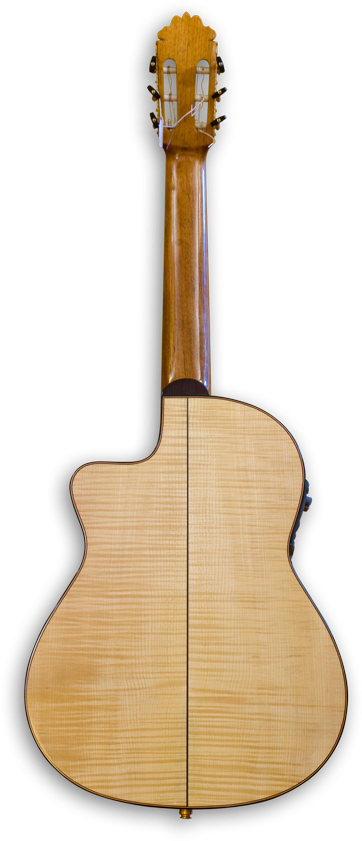 Sanchis López 1f Cutaway Arce Trasera Guitarra Electroacústica (900x900), Png Download