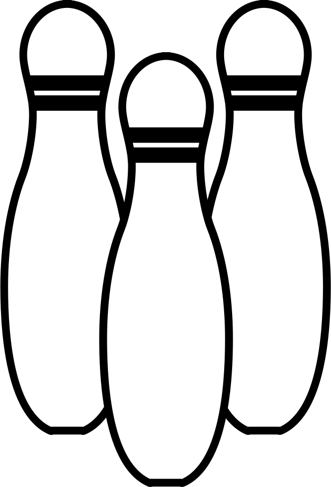 Png File Svg - Ten-pin Bowling (666x980), Png Download