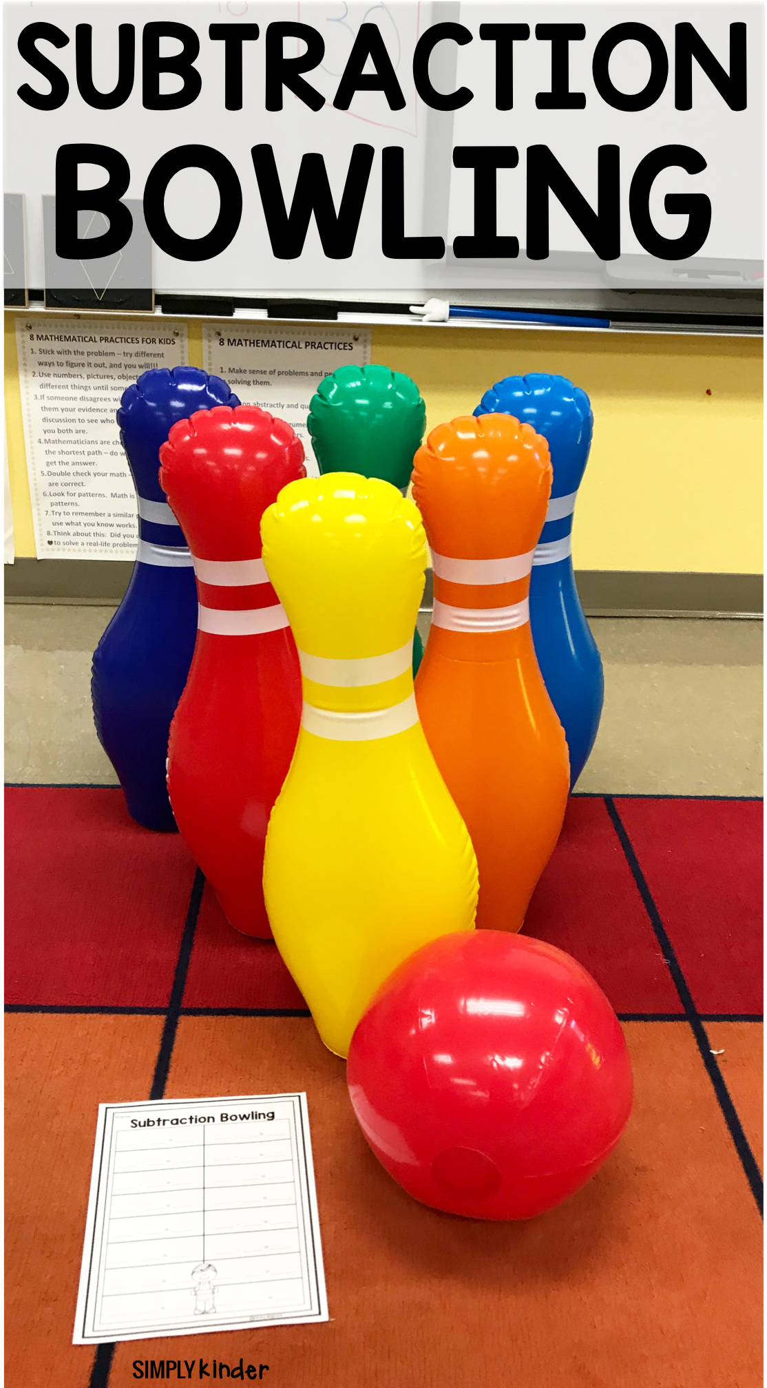 Subtraction Bowling (1291x2043), Png Download