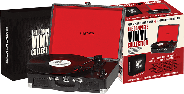 Vinyl Banner Img - Denver Suitcase Record Player (782x402), Png Download