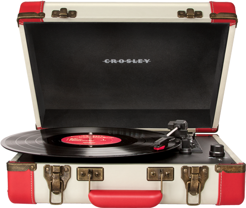 Crosley Executive Record Player Crosley Executive Show - Red And White Crosley Record Player (640x510), Png Download