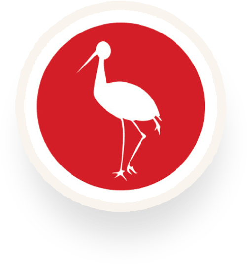 Delivery Notification To Send Just Hit The Red Stork - Ibis (568x569), Png Download