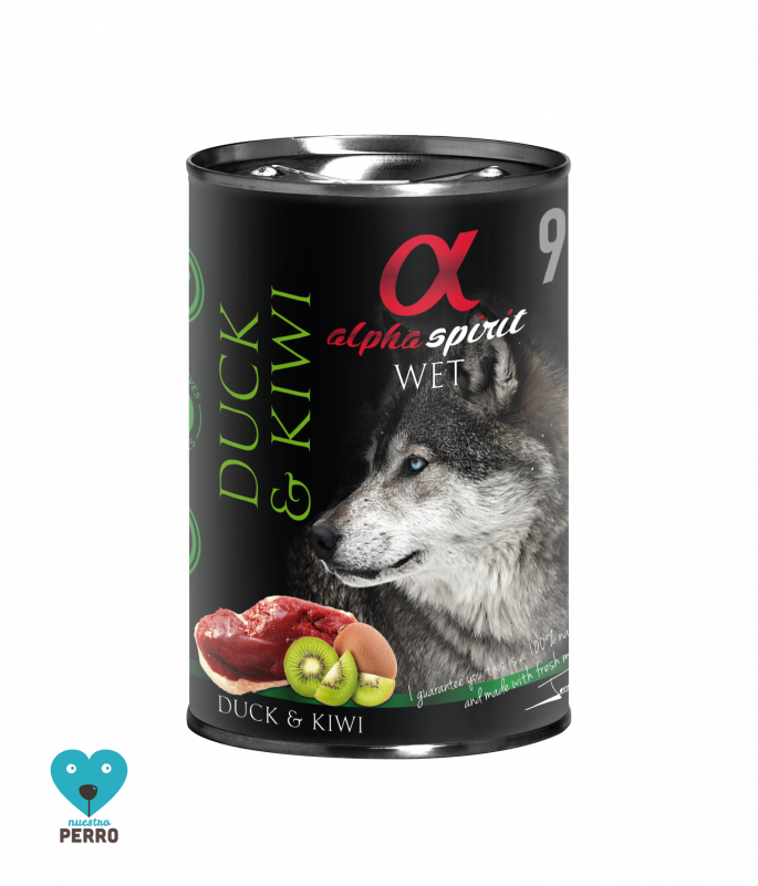 Latas Alpha Spirit Pato Con Kiwi , Comida Humeda, Para - Lata Alpha Spirit (800x800), Png Download