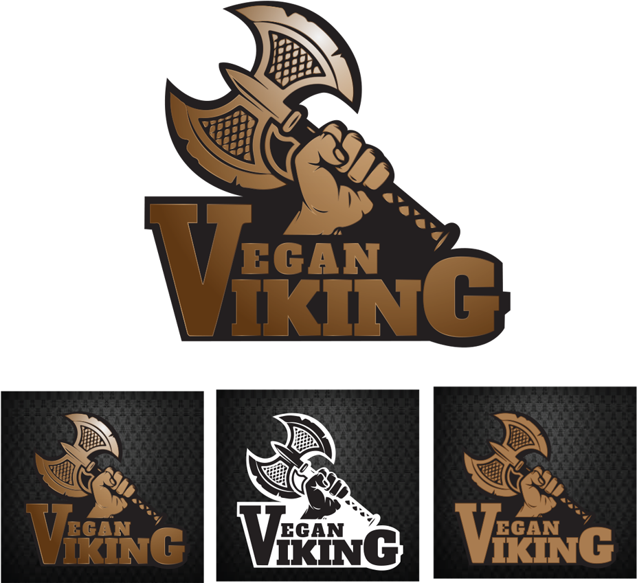 Bold, Serious, Fitness Logo Design For Vegan Viking - Vegan Viking (1267x923), Png Download