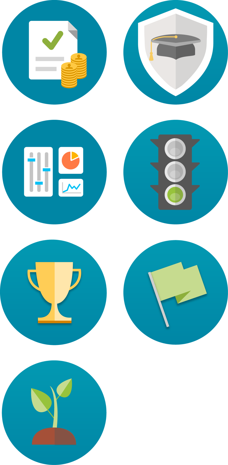 I Designed A Variety Of Icons For Workday's Web And - Emblem (800x1631), Png Download