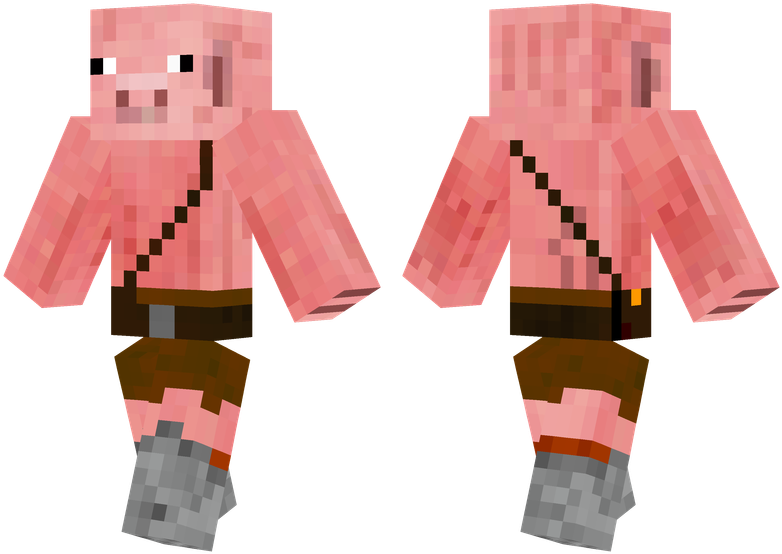 Boy Pig - Minecraft Puppet Fnaf Skin (804x576), Png Download