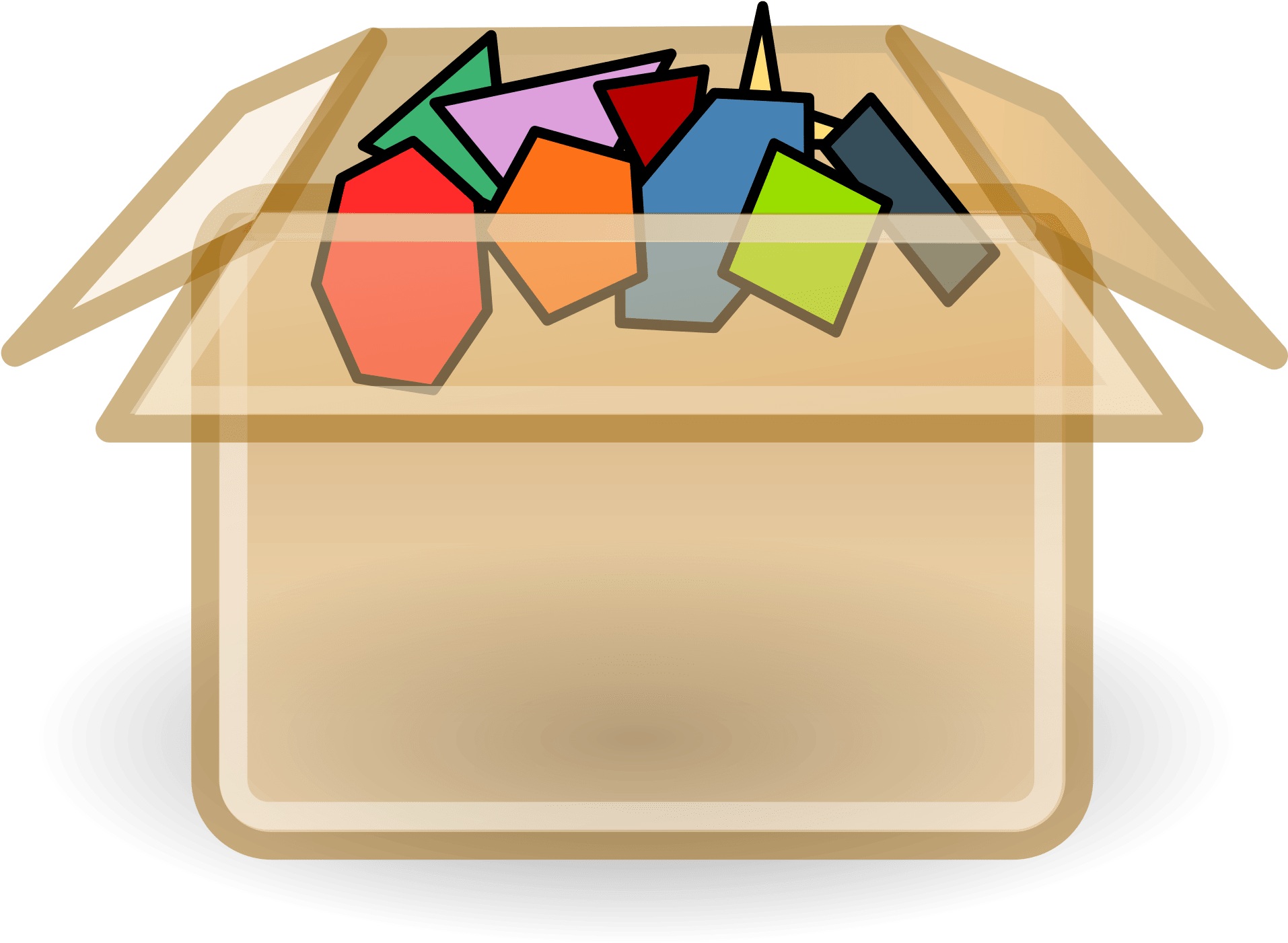 Transparent Box White Box Black Outline Black Outline - Computer File (2000x1455), Png Download