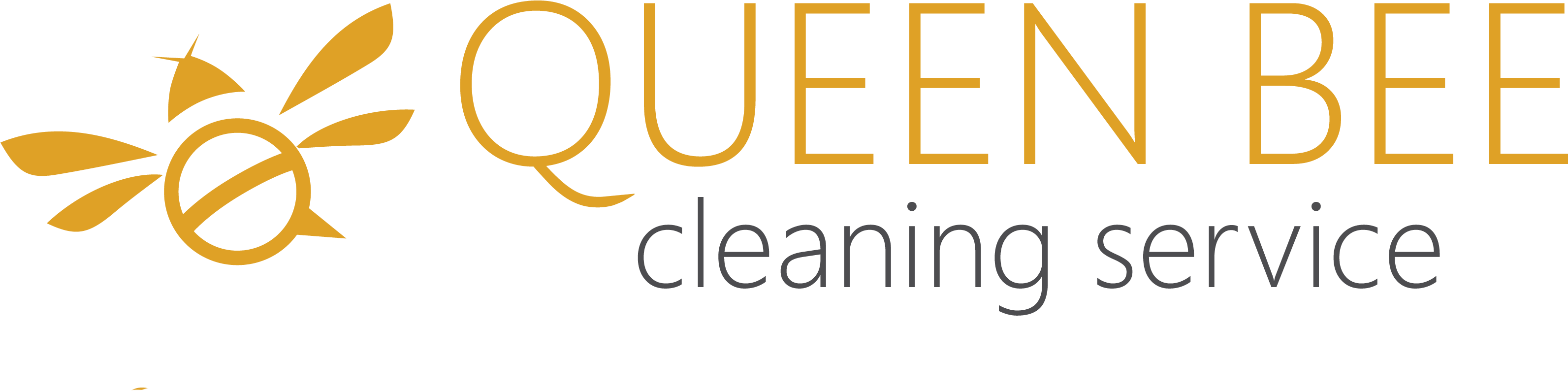 Queen Bee Cleaning Service Logo - Oval (3213x1255), Png Download