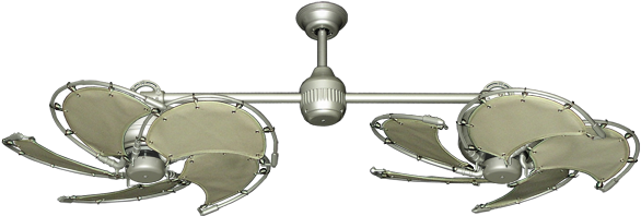 Picture Of Twin Star Iii Brushed Nickel With 30" Nautical - Frog (800x392), Png Download