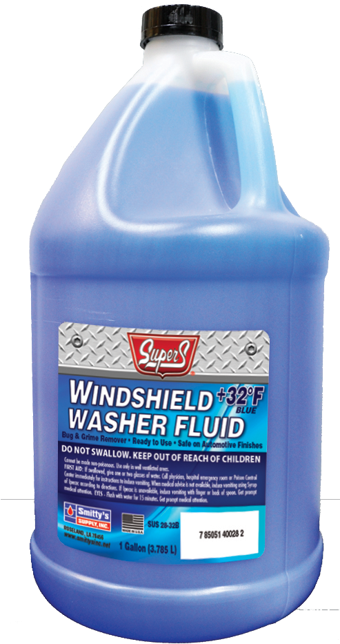 Super S 32° Blue Degree Windshield Washer Fluid - Super S (492x955), Png Download